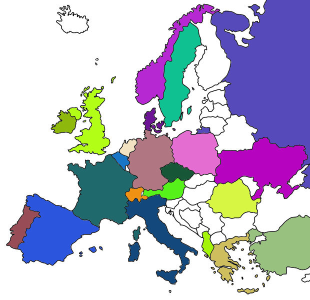 Europe Visited Map